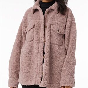 32 Degrees Cozy Mauve Sherpa Jacket